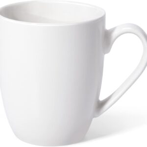 16 oz Large Coffee Mug with Handle Tea Cup Novelty Coffee Cup Idea Gift for Men Women Office Work, White (White)