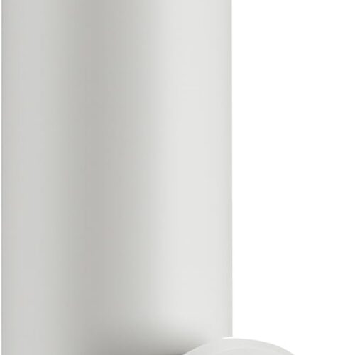 Insulated Water Bottle, 17 oz Stainless Steel Water Bottles, Double Wall Vacuum Hot Drinks Thermo, Metal Water Bottle Keeps Hot for 12 Hrs, Cold for 24 Hrs, for Coffee, Tea (white)