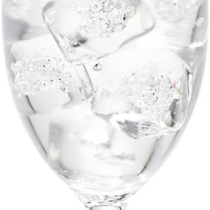 Restaurantware  Nude 14 Ounce Water Goblets Set Of 6 Crystal Goblet Glasses - Laser-Cut Rim Fine-Blown Crystal Water Glasses For Weddings Anniversaries And Special Events Dishwasher-Safe