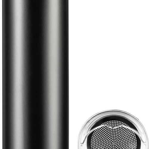 Insulated Water Bottle, 17 oz Stainless Steel Water Bottles, Double Wall Vacuum Hot Drinks Thermo, Metal Water Bottle Keeps Hot for 12 Hrs, Cold for 24 Hrs, for Coffee, Tea