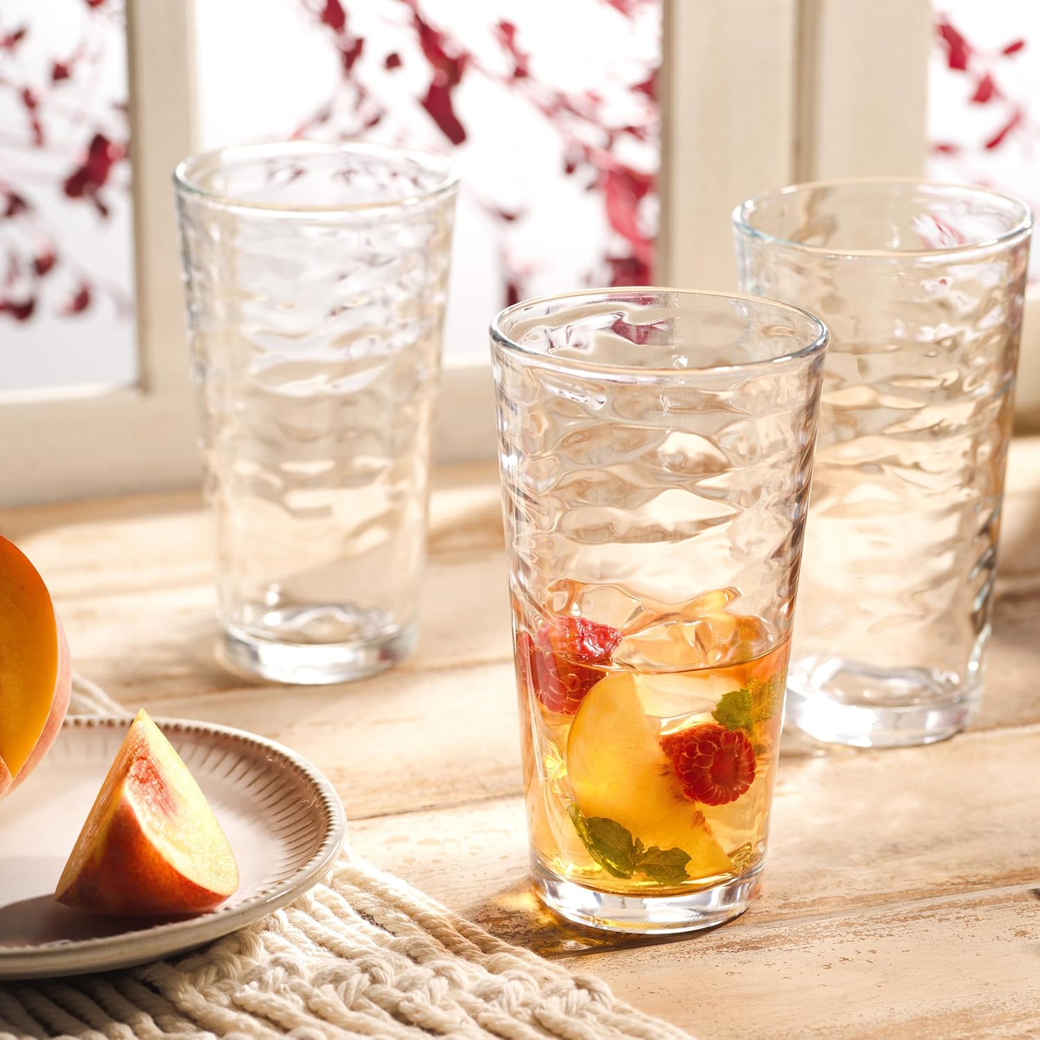 Drinking Glasses Set of 10 Highball Glass Cups, 17 Oz Cooler Glassware. Home and Bar Everyday Basic Drinkware Elegant Kitchen Glasses for Water, Juice, Cocktails, Iced Tea. - Image 2